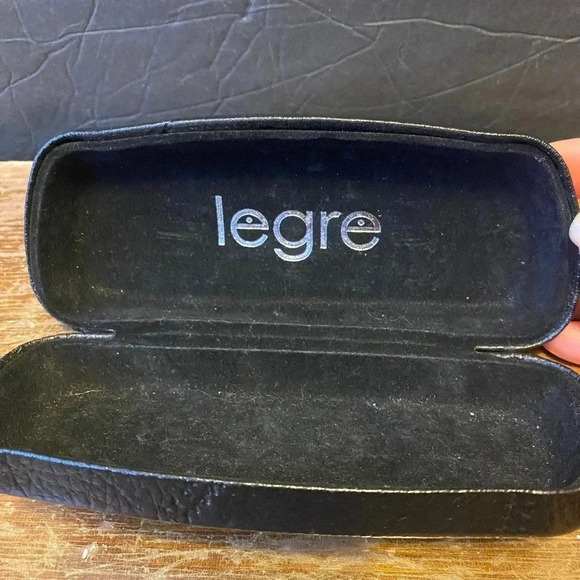 Legre Glasses Hard Case Velvet interior Leather Exterior - Picture 2 of 5